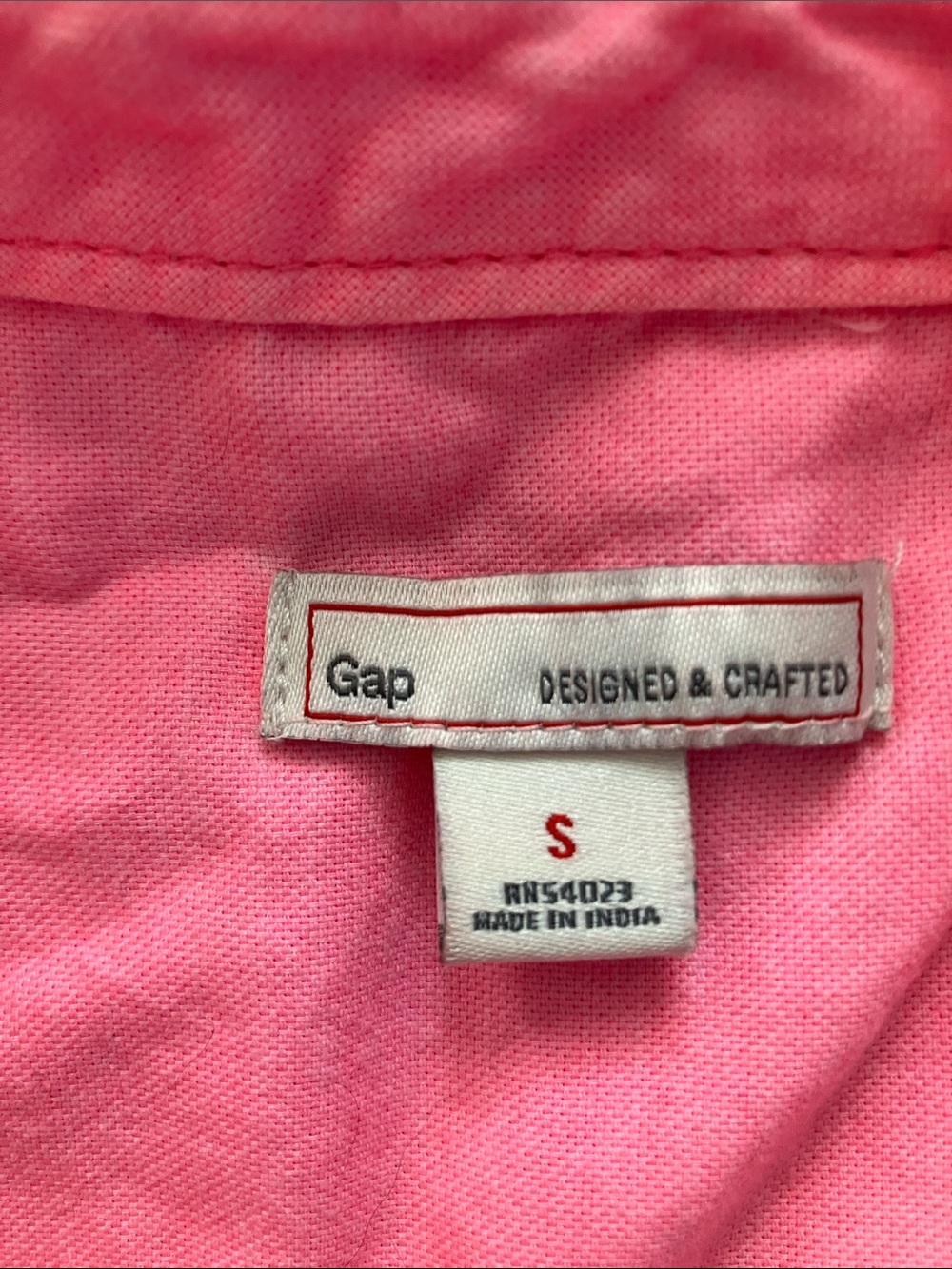 GAP - Women’s Roll Sleeve Mini Dress in Neon Flamingo Pink - Small - Picture 3 of 11
